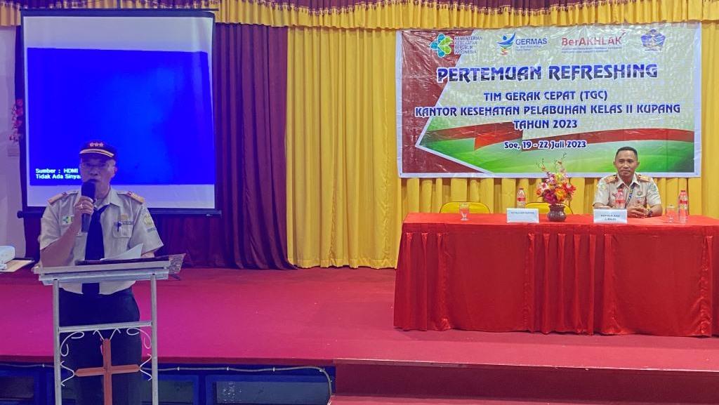 PEMBUKAAN PERTEMUAN REFRESING TIM GERAK CEPAT (TGC) 2023 KKP KUPANG DAN KKP LABUAN BAJO