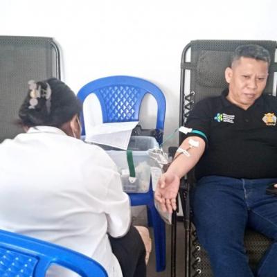 Pemeriksaan Kesehatan dan Donor Darah Memeriahkan HKN ke 59 Tahun 2023