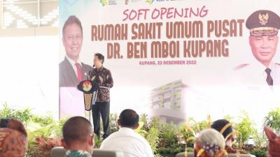 Peresmian Rumah Sakit Umum Pusat dr. Ben Mboi Kupang dan Peninjauan Gerakan Ibu Hamil Sehat di Puskesmas Sikumana