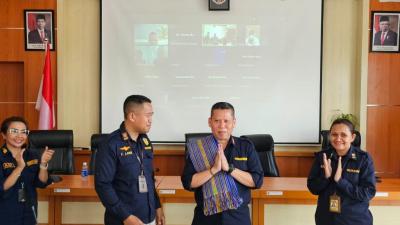 Penyambutan Kepala KKP Kelas II Kupang Tahun 2023