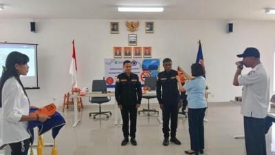 Wujudkan Lingkungan Sehat di Perbatasan, BKK Kelas I Kupang Bentuk Satgas KTR di PLBN Napan