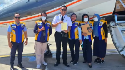 Penuhi Standar IHR, BKK Kupang Lakukan Inspeksi Sanitasi dan Penerbitan Dokumen Pesawat Tujuan Singapura